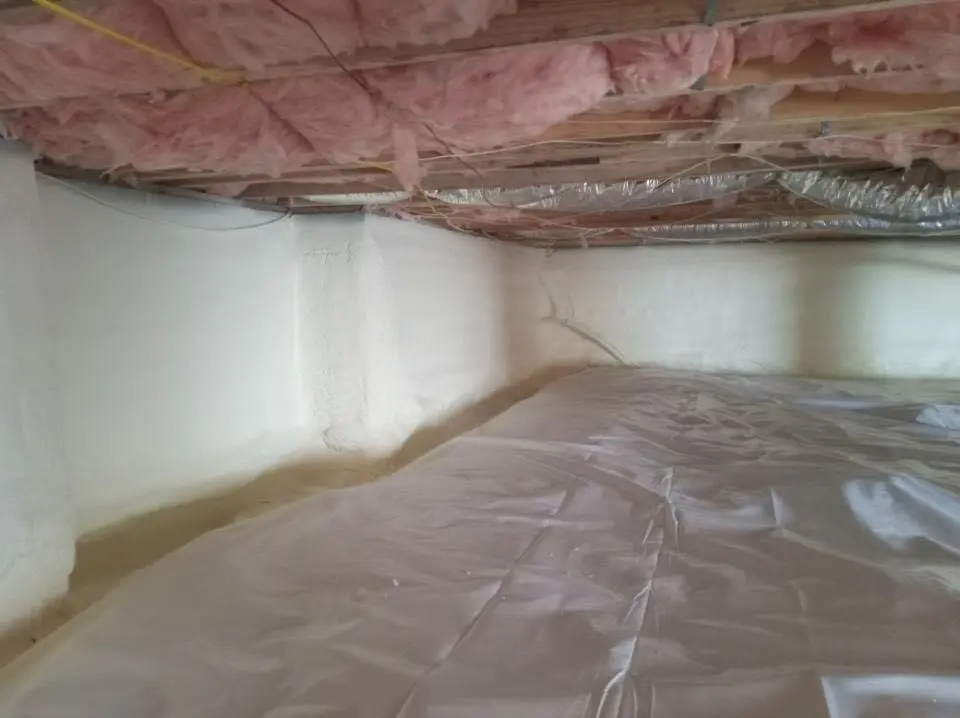 Crawl space encapsulation with closed-cell spray foam for Roof Waterproofing in Galena Park
